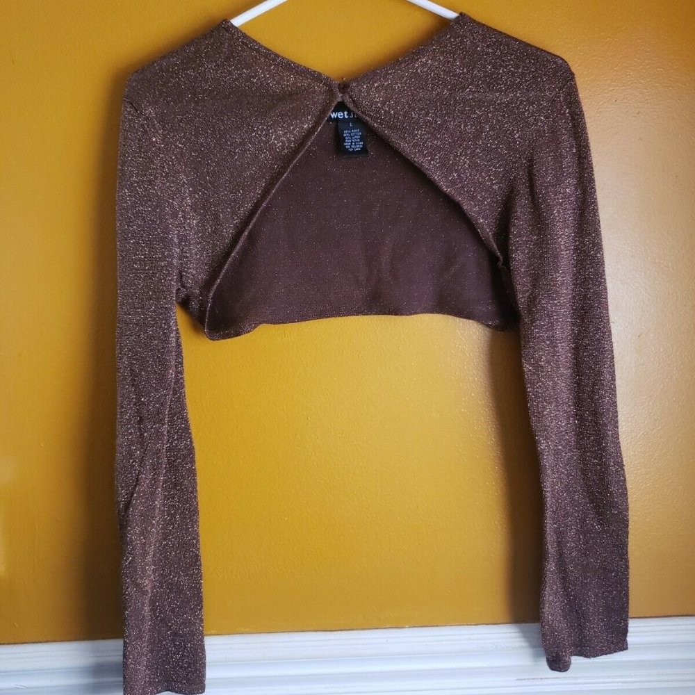 Vintage Wet Seal Brown Shrug